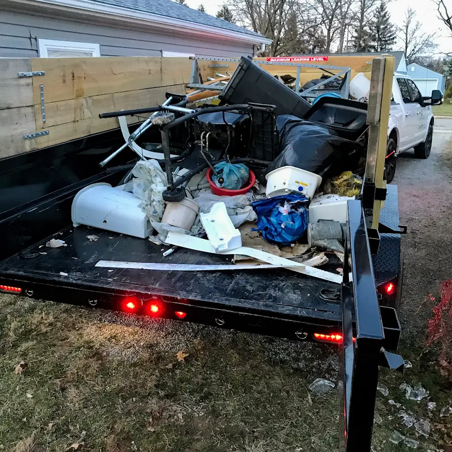 Roll-off dumpster delivered to a residential driveway in Crandall